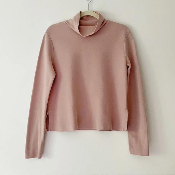COS A-Line Milano 100% Cotton Sweater Jumper in Dusty Pink Size S - Picture 3 of 7
